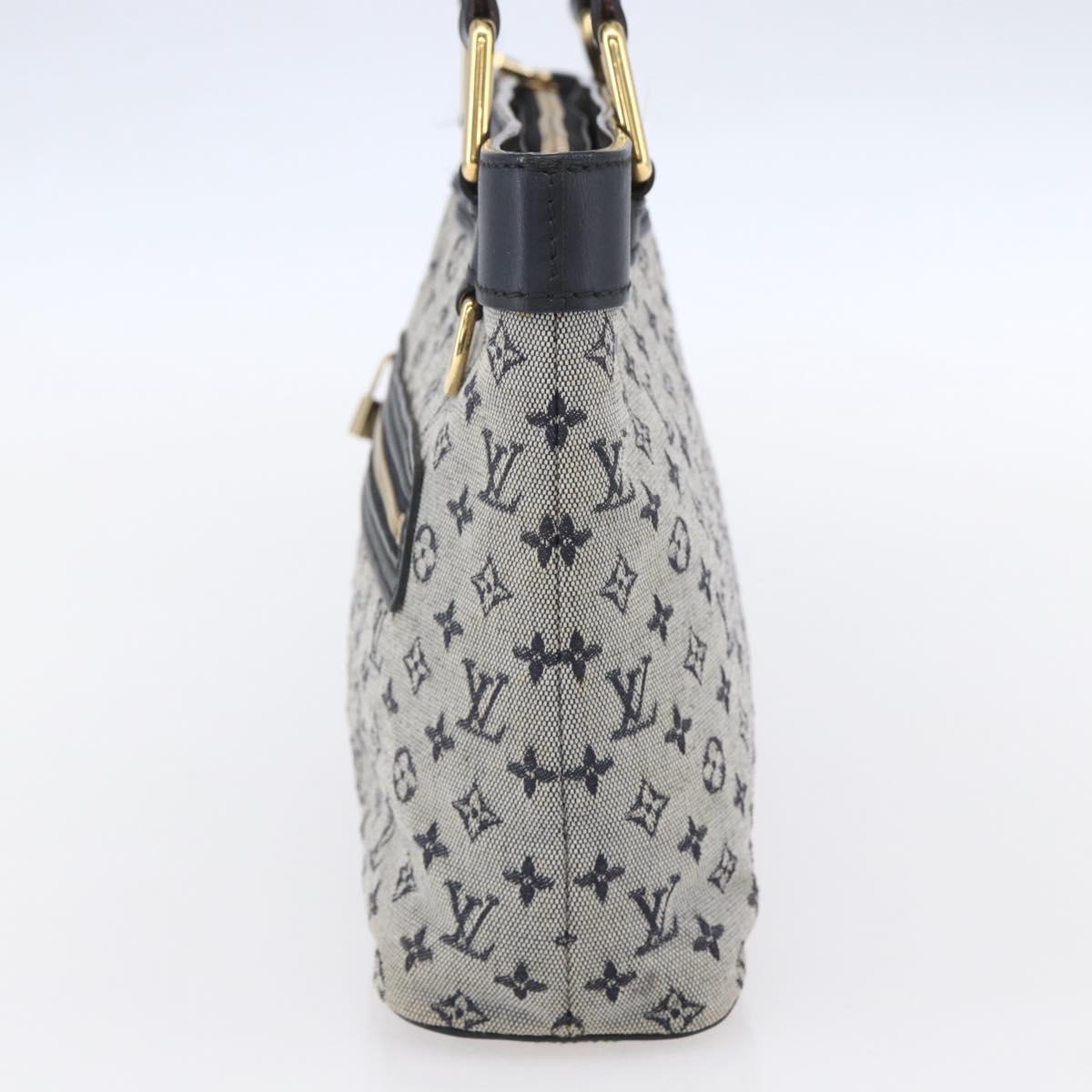 LOUIS VUITTON Monogram Mini Lucille PM Hand Bag Blue M92676 LV Auth ep12045