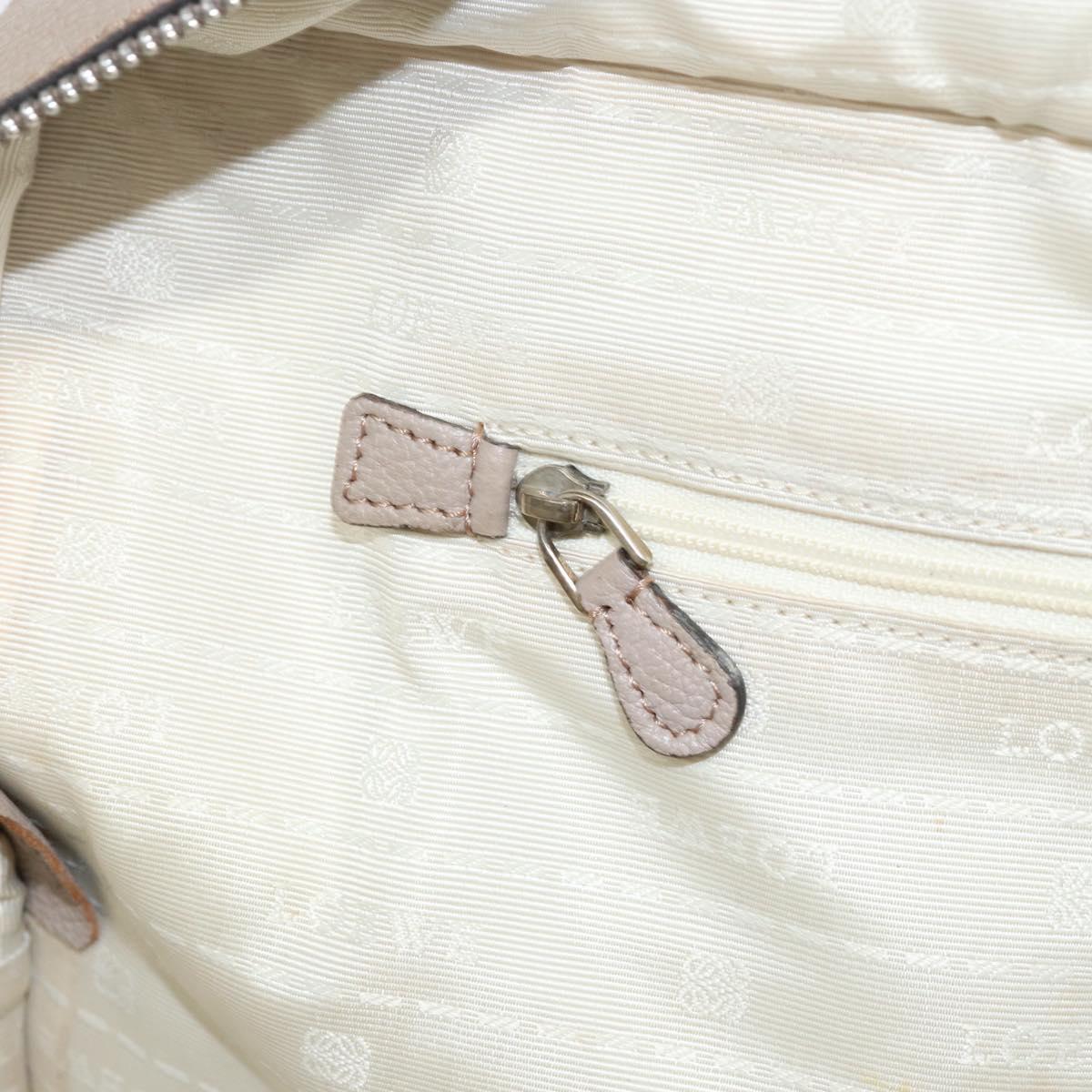 LOEWE Anagram Amazona 36 Hand Bag Leather Gray Silver Auth ep12046