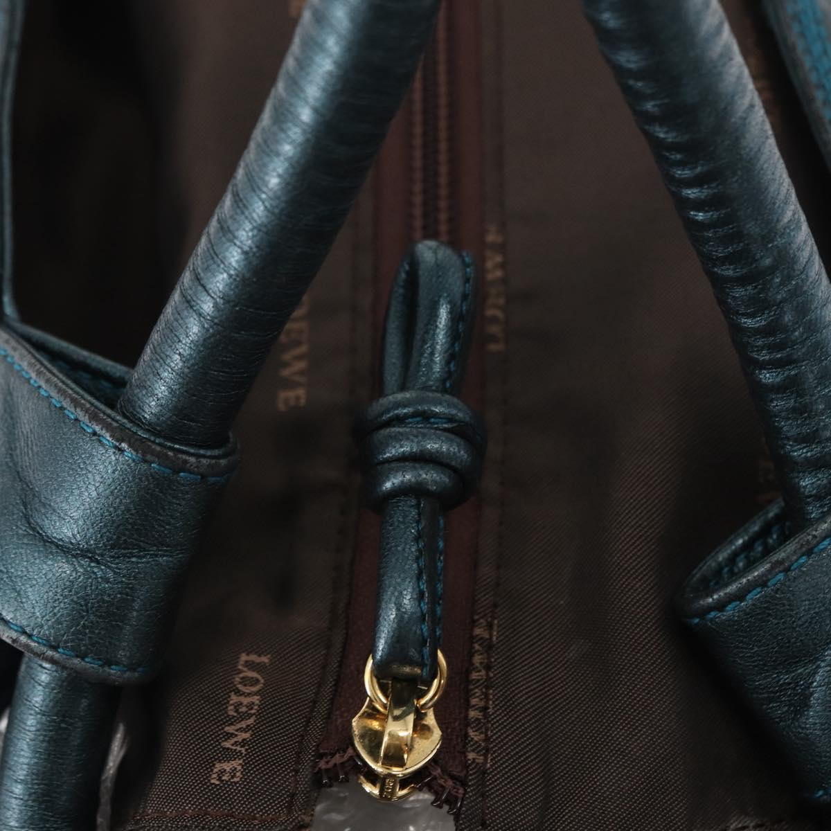 LOEWE Nappa Aire Hand Bag Leather Navy Auth ep12047