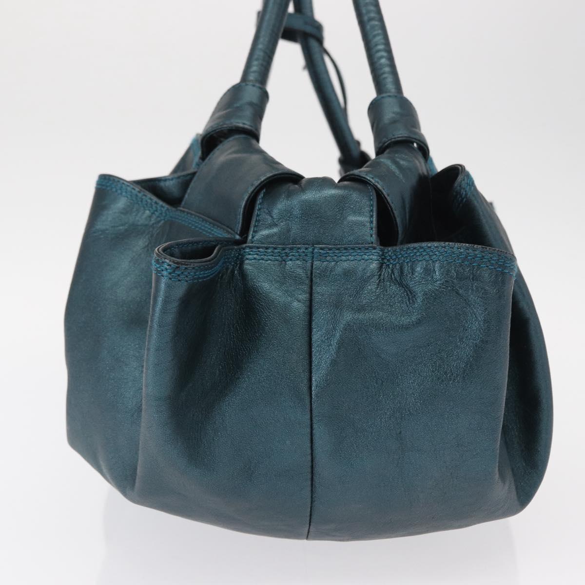 LOEWE Nappa Aire Hand Bag Leather Navy Auth ep12047