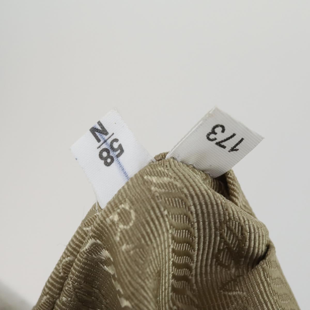 PRADA Hand Bag Leather 2way Gray Gold Auth ep12049