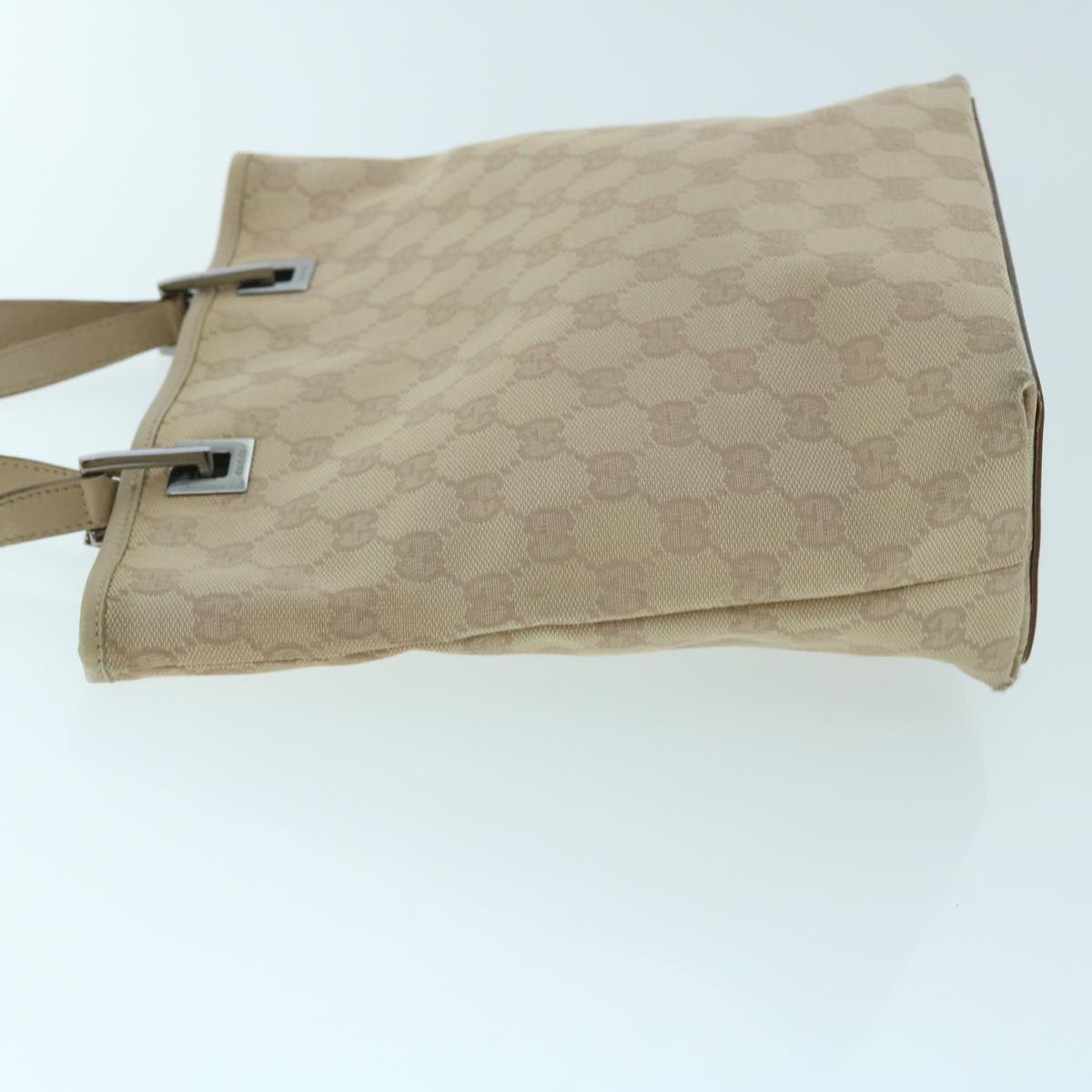 GUCCI GG Canvas Tote Bag Beige 31244 Auth ep1205