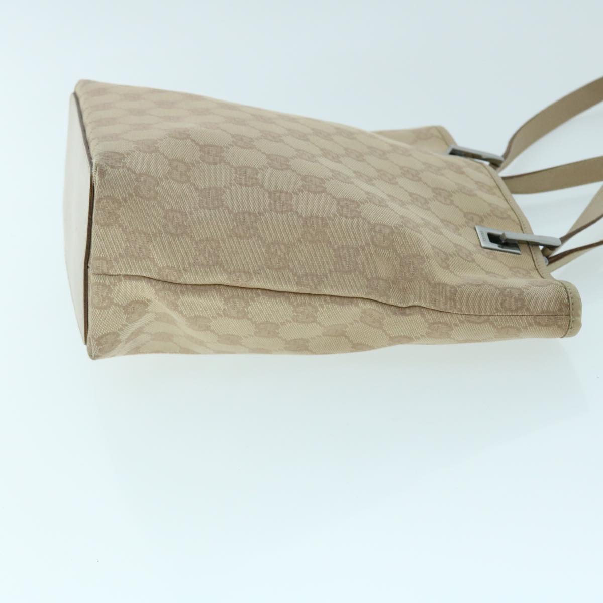 GUCCI GG Canvas Tote Bag Beige 31244 Auth ep1205