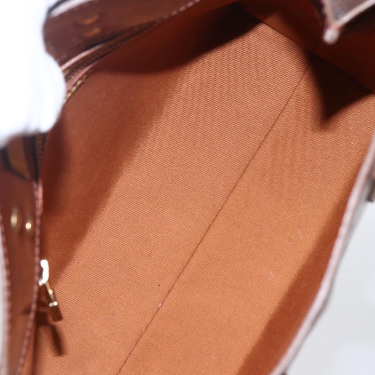 LOUIS VUITTON Monogram Vernis Reade PM Hand Bag Bronze M91146 LV Auth ep12056