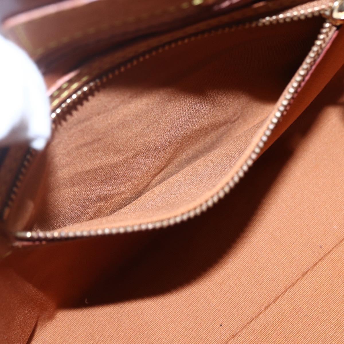 LOUIS VUITTON Monogram Vernis Reade PM Hand Bag Bronze M91146 LV Auth ep12056