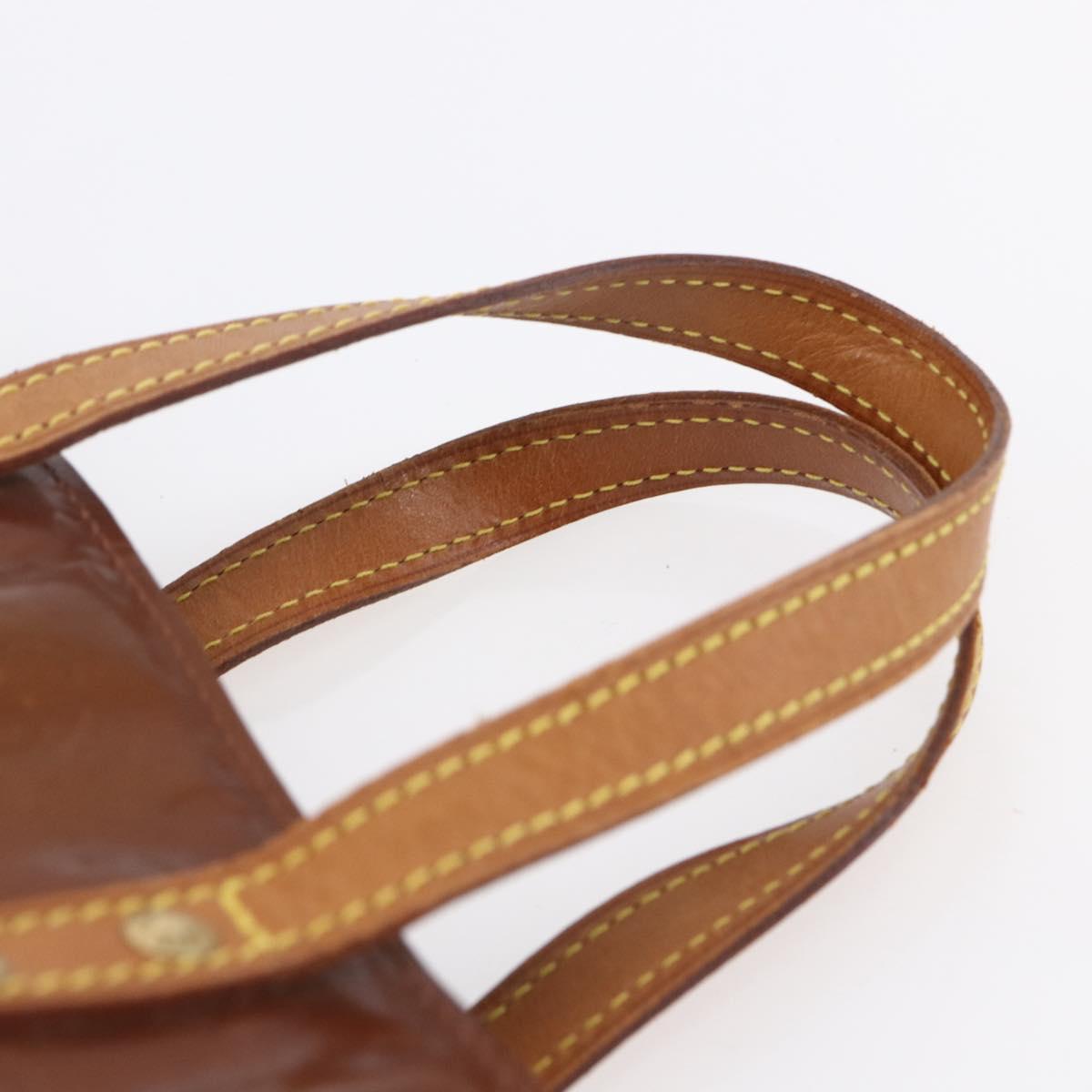 LOUIS VUITTON Monogram Vernis Reade PM Hand Bag Bronze M91146 LV Auth ep12056