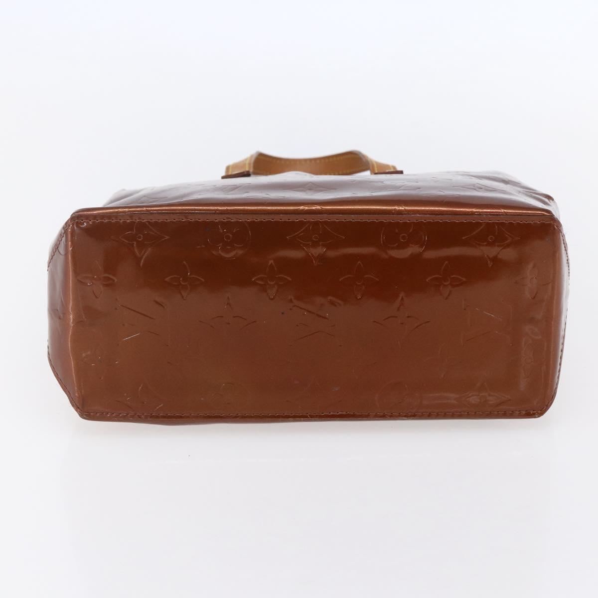 LOUIS VUITTON Monogram Vernis Reade PM Hand Bag Bronze M91146 LV Auth ep12056