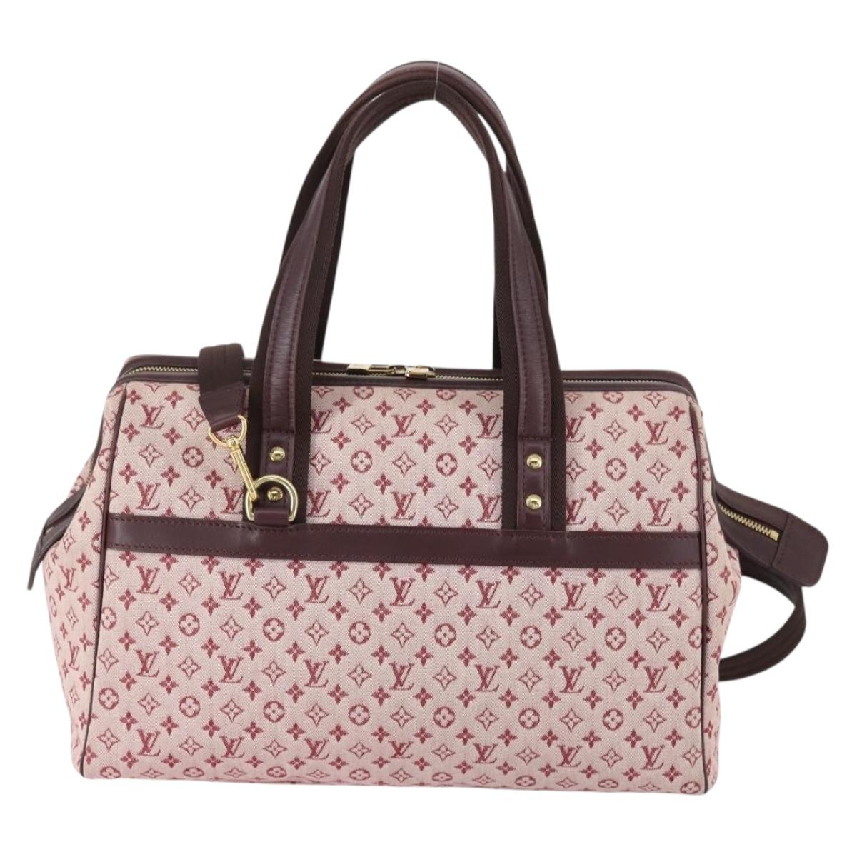 LOUIS VUITTON Monogram Mini Josephine GM Hand Bag Red M92213 LV Auth ep12058