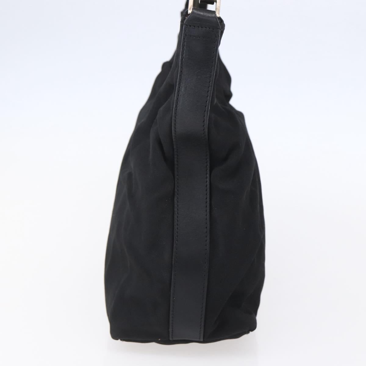 GUCCI Shoulder Bag Nylon Black Silver 000 0602 Auth ep12075