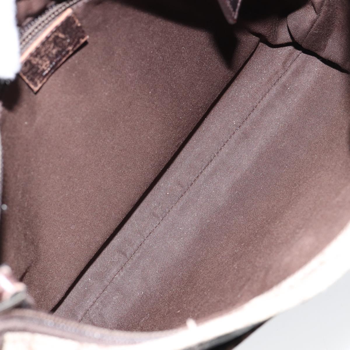 GUCCI GG Supreme Shoulder Bag PVC Beige Silver 141626 Auth ep12076