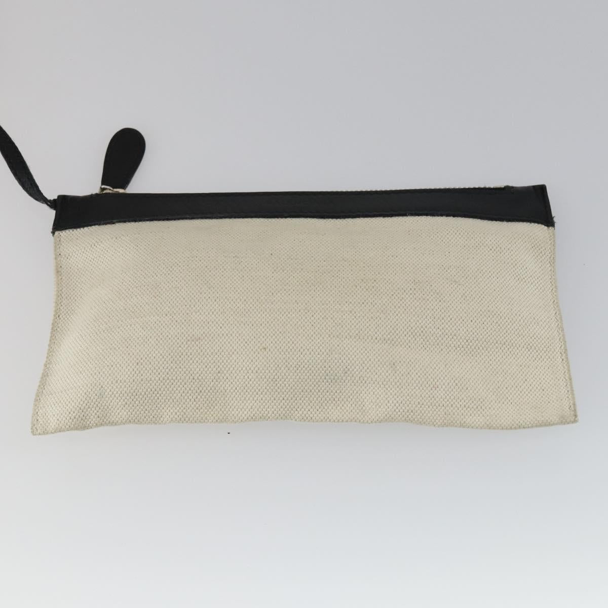 BALENCIAGA Navy Cabas S Hand Bag Canvas Black White 339933 Auth ep12080