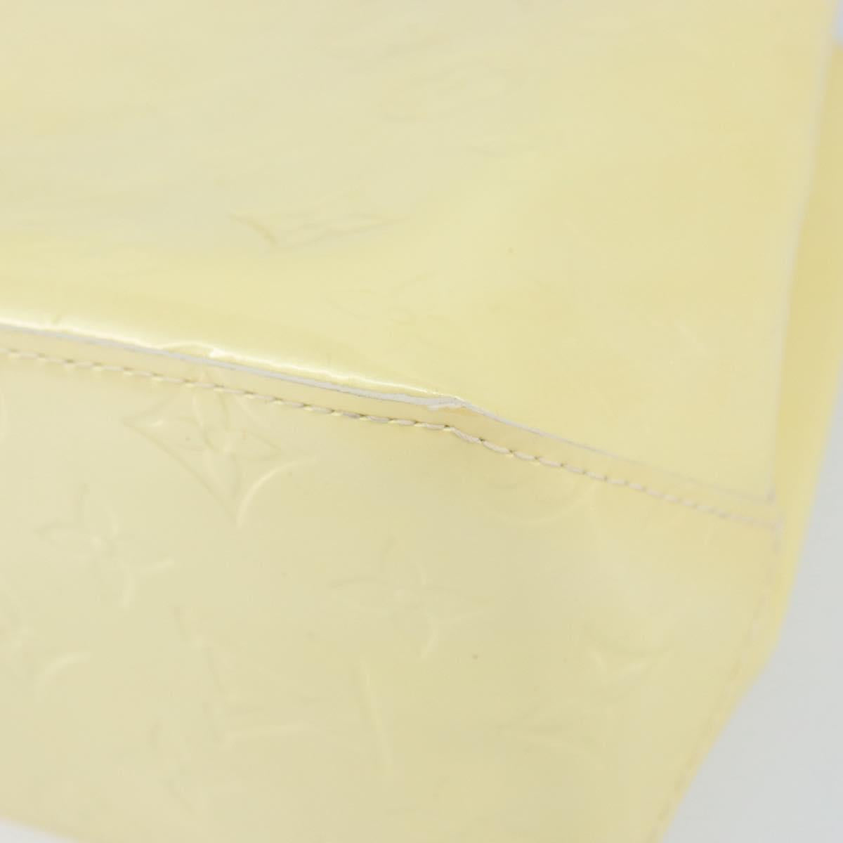 LOUIS VUITTON Monogram Vernis Reade PM Hand Bag Perle M91336 LV Auth ep12085