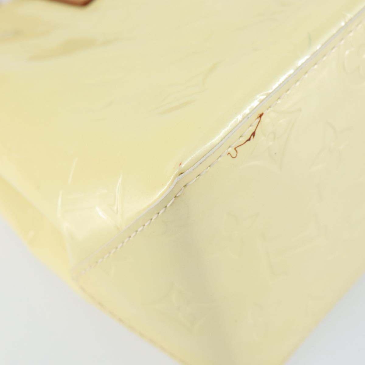 LOUIS VUITTON Monogram Vernis Reade PM Hand Bag Perle M91336 LV Auth ep12085