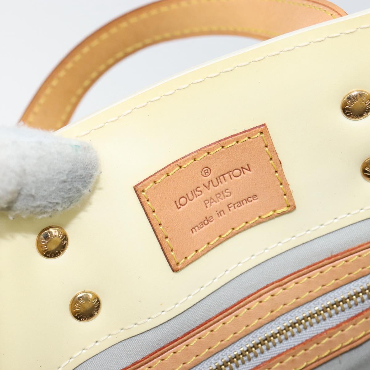 LOUIS VUITTON Monogram Vernis Reade PM Hand Bag Perle M91336 LV Auth ep12085