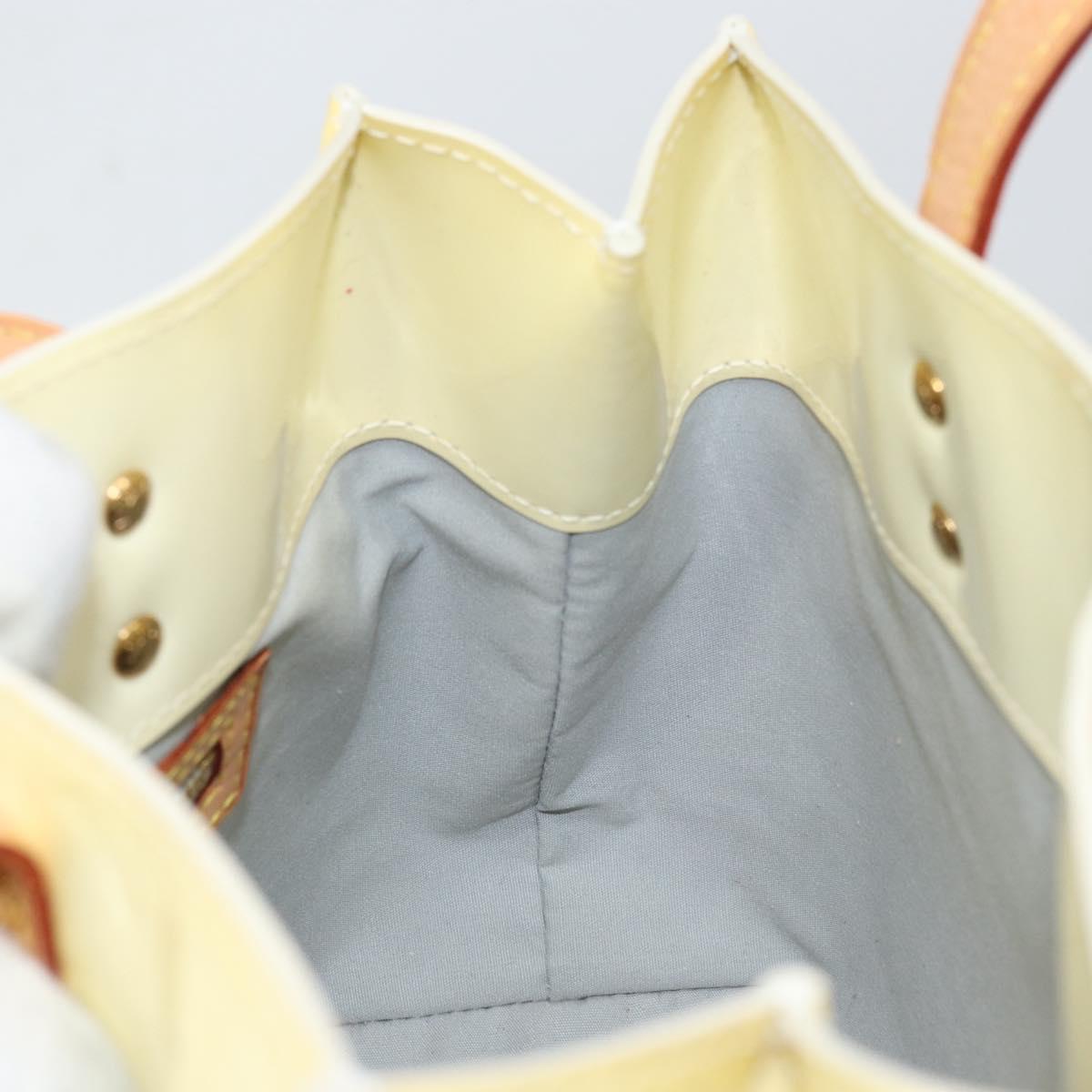 LOUIS VUITTON Monogram Vernis Reade PM Hand Bag Perle M91336 LV Auth ep12085