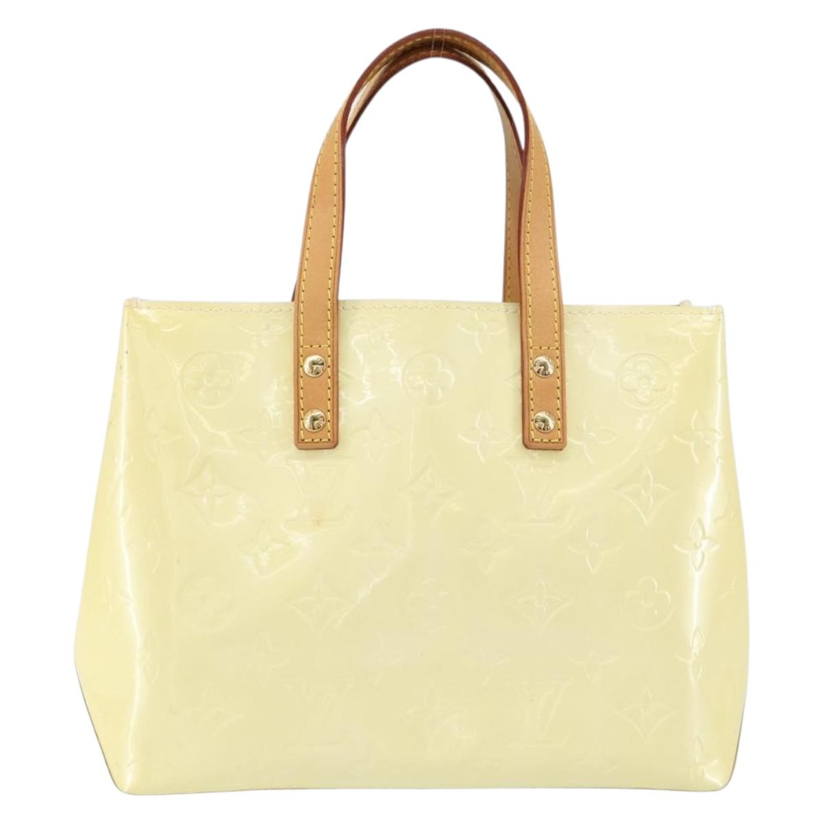 LOUIS VUITTON Monogram Vernis Reade PM Hand Bag Perle M91336 LV Auth ep12085