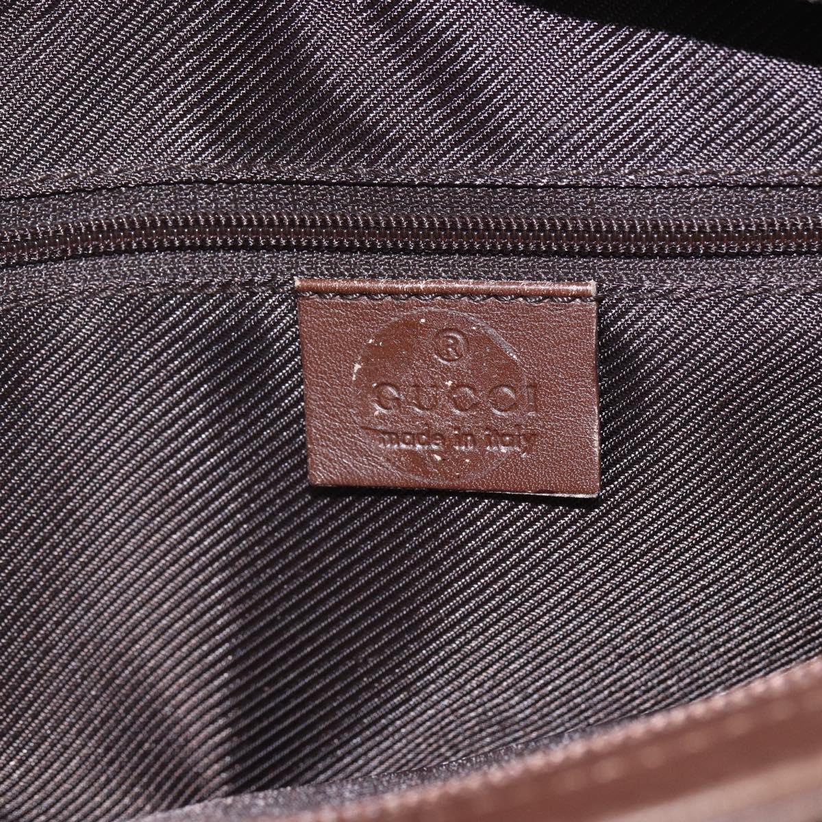 GUCCI GG Canvas Hand Bag Beige Gold 002 1119 1705 Auth ep12088