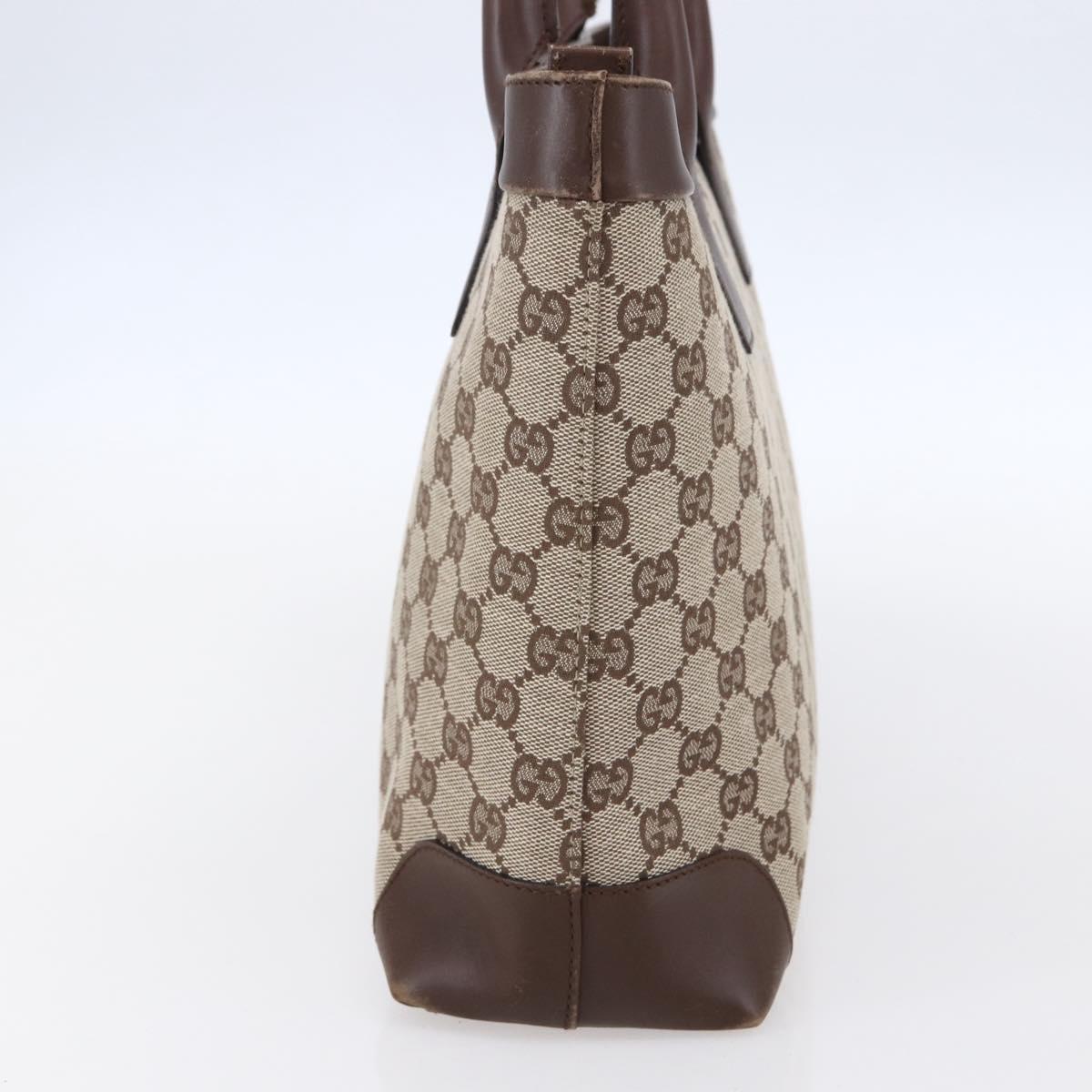 GUCCI GG Canvas Hand Bag Beige Gold 002 1119 1705 Auth ep12088