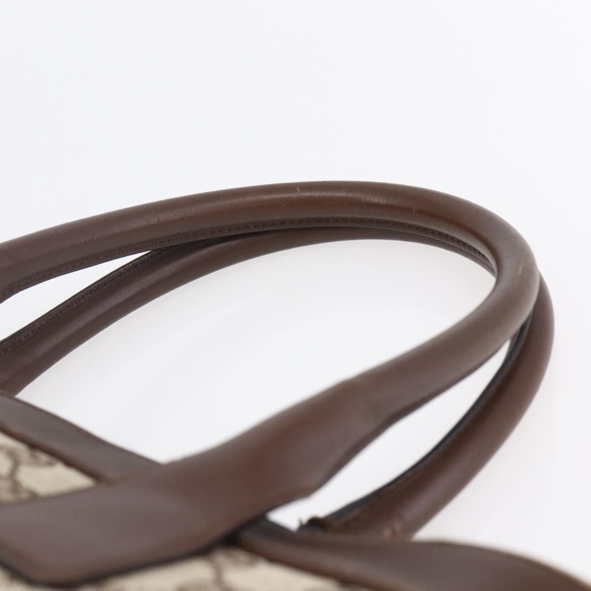 GUCCI GG Canvas Hand Bag Beige Gold 002 1119 1705 Auth ep12088