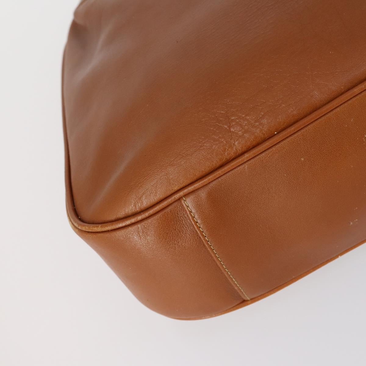 GUCCI Bamboo Shoulder Bag Leather 2way Brown Gold 001 2852 1577 0 Auth ep12095