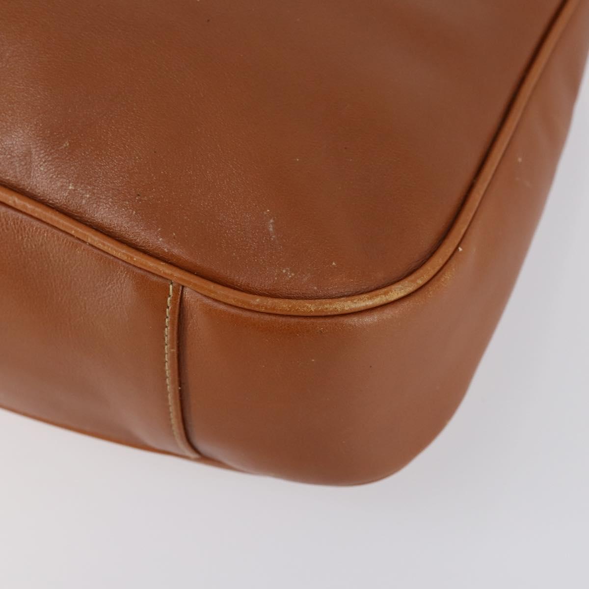 GUCCI Bamboo Shoulder Bag Leather 2way Brown Gold 001 2852 1577 0 Auth ep12095