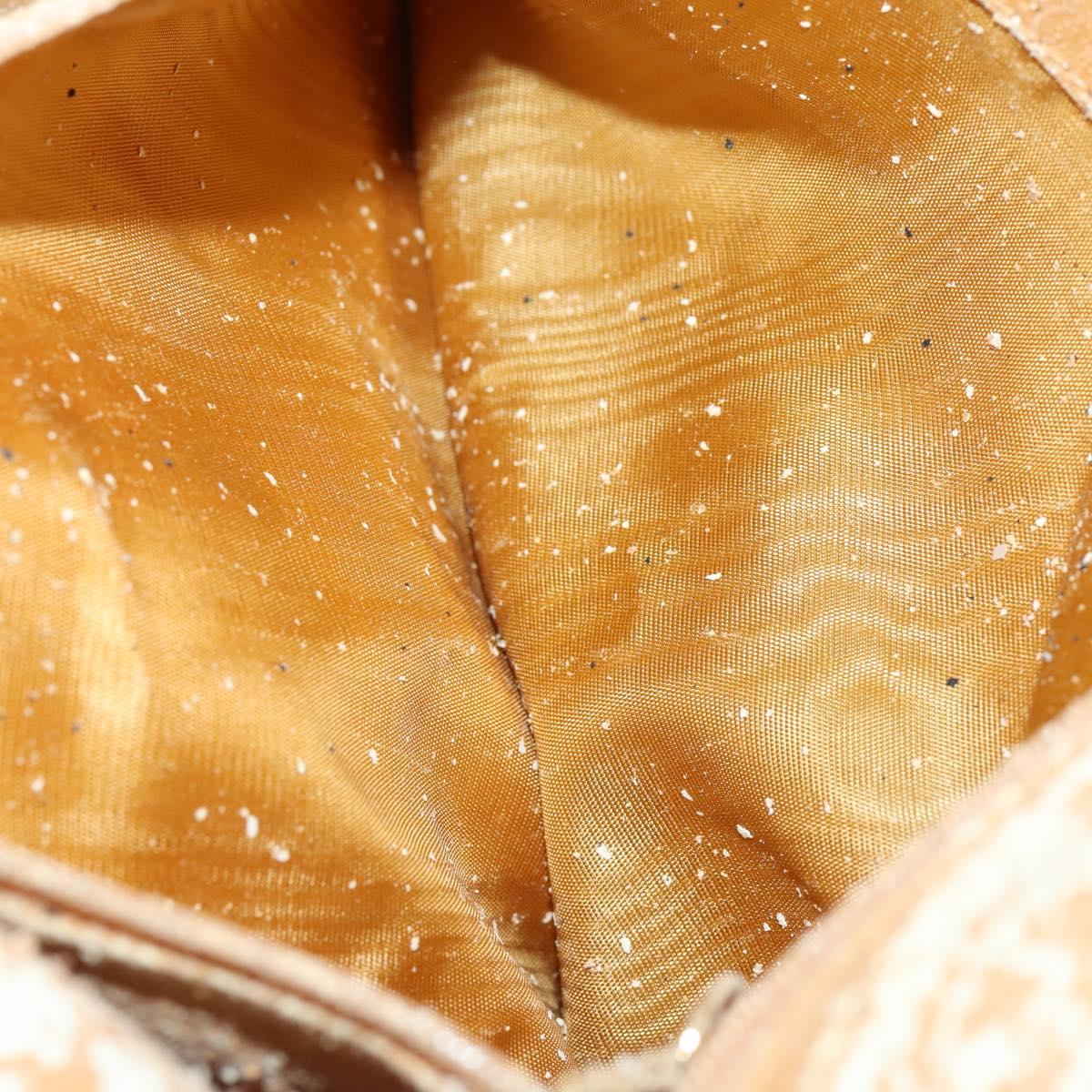 GUCCI Bamboo Shoulder Bag Leather 2way Brown Gold 001 2852 1577 0 Auth ep12095