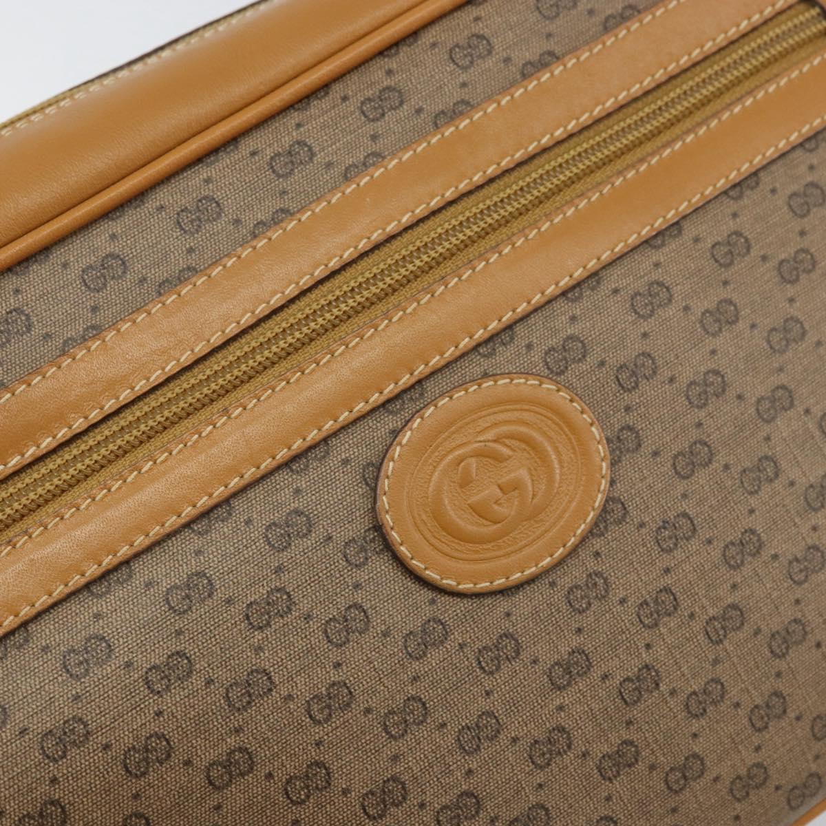 GUCCI Micro GG Supreme Shoulder Bag PVC Beige Gold 001 113 0942 Auth ep12096