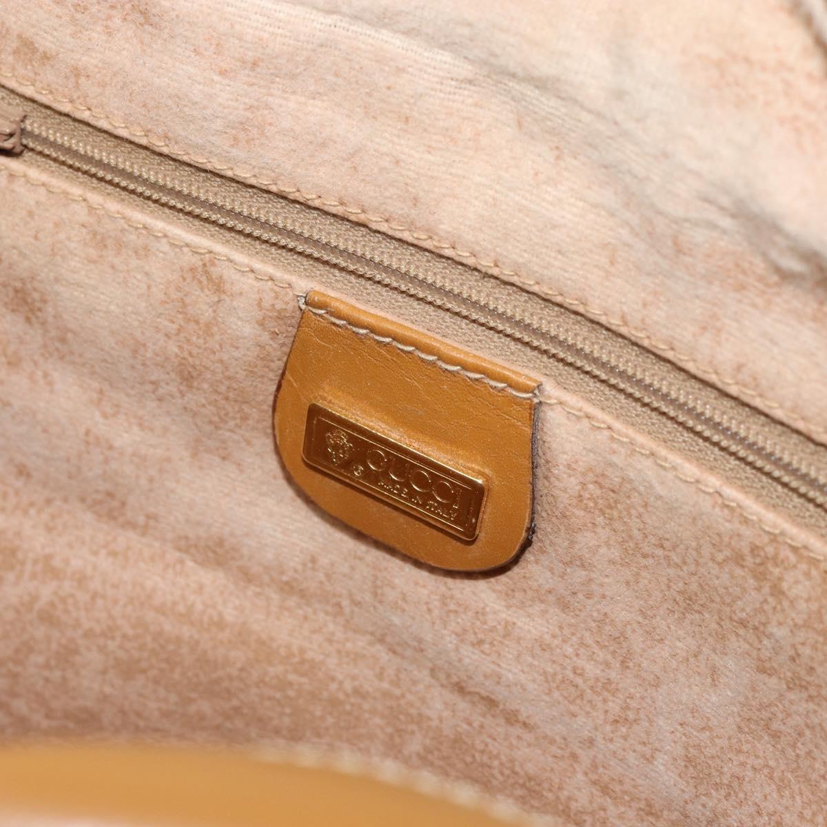 GUCCI Micro GG Supreme Shoulder Bag PVC Beige Gold 001 113 0942 Auth ep12096