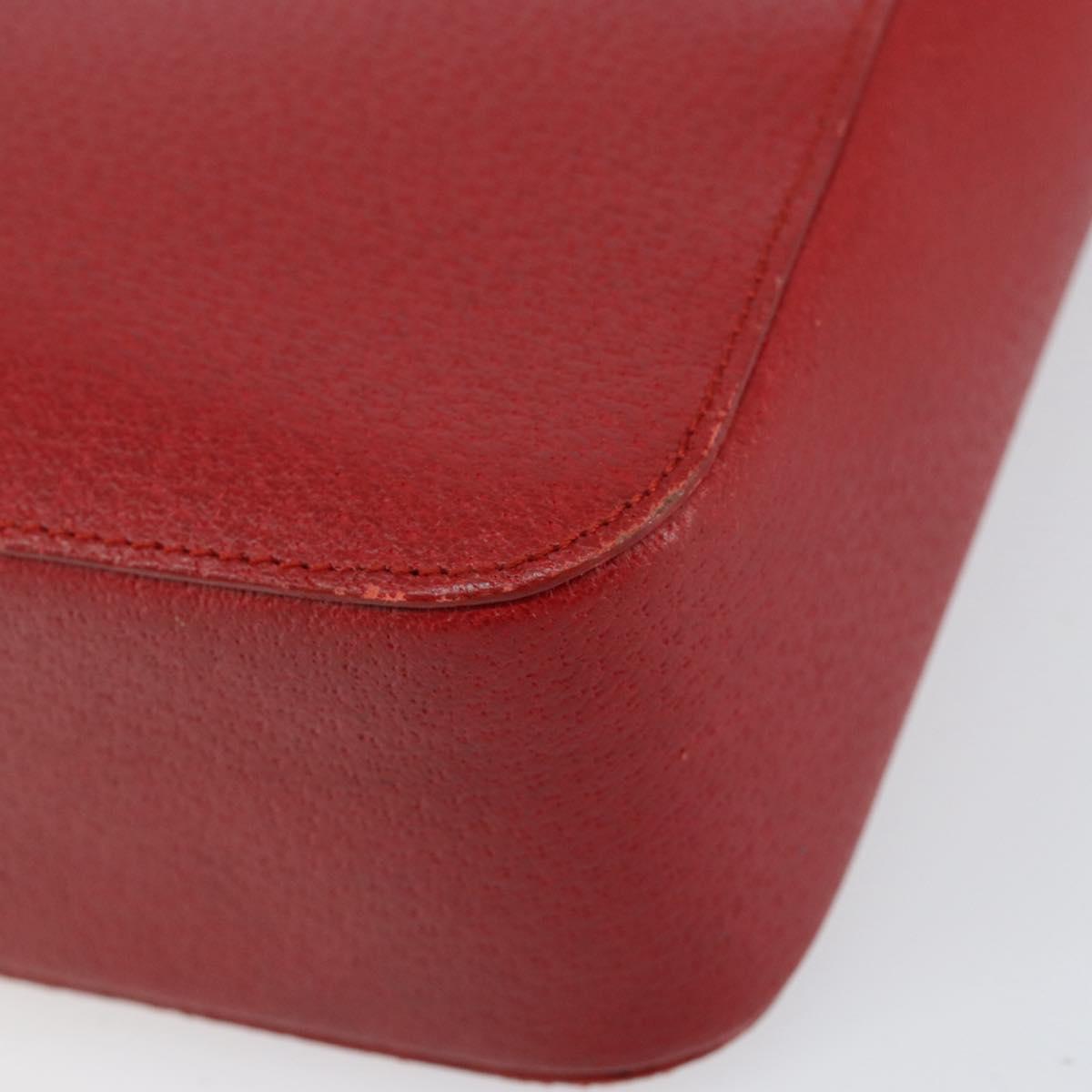 GUCCI Bamboo Hand Bag Leather Red 002 1061 Auth ep12097