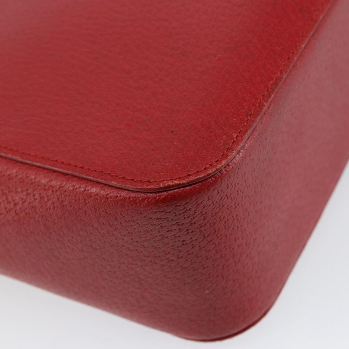 GUCCI Bamboo Hand Bag Leather Red 002 1061 Auth ep12097