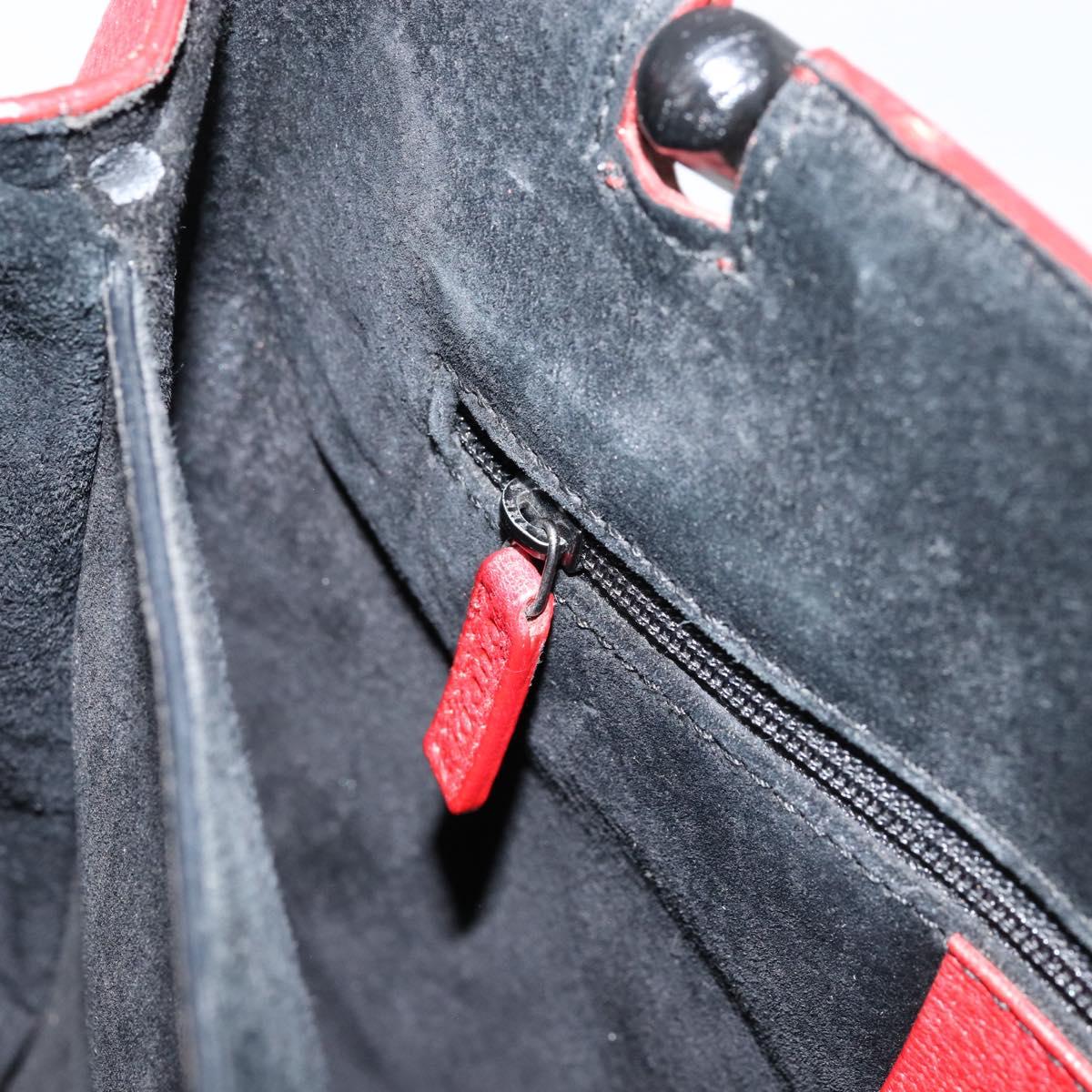 GUCCI Bamboo Hand Bag Leather Red 002 1061 Auth ep12097