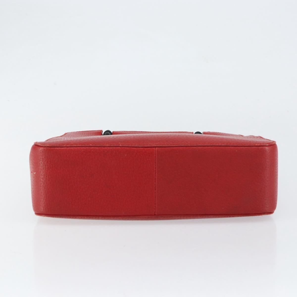 GUCCI Bamboo Hand Bag Leather Red 002 1061 Auth ep12097