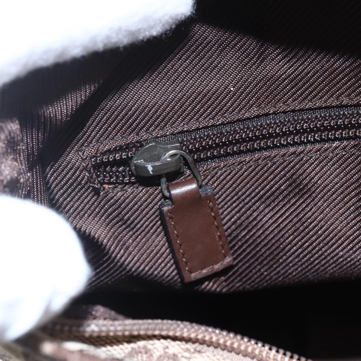 GUCCI GG Canvas Tote Bag Beige Silver 28893 Auth ep12098