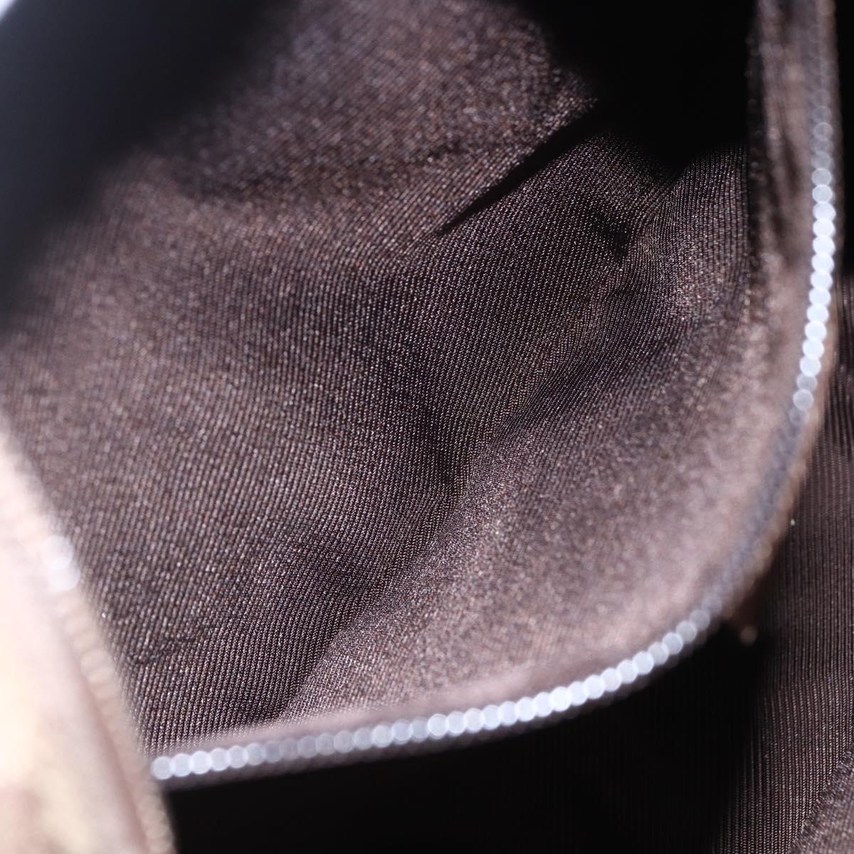 GUCCI GG Canvas Tote Bag Beige Silver 28893 Auth ep12098