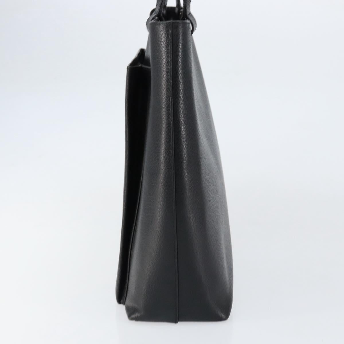 GUCCI Tote Bag Leather Black Gold 002 1817 0336 Auth ep12099