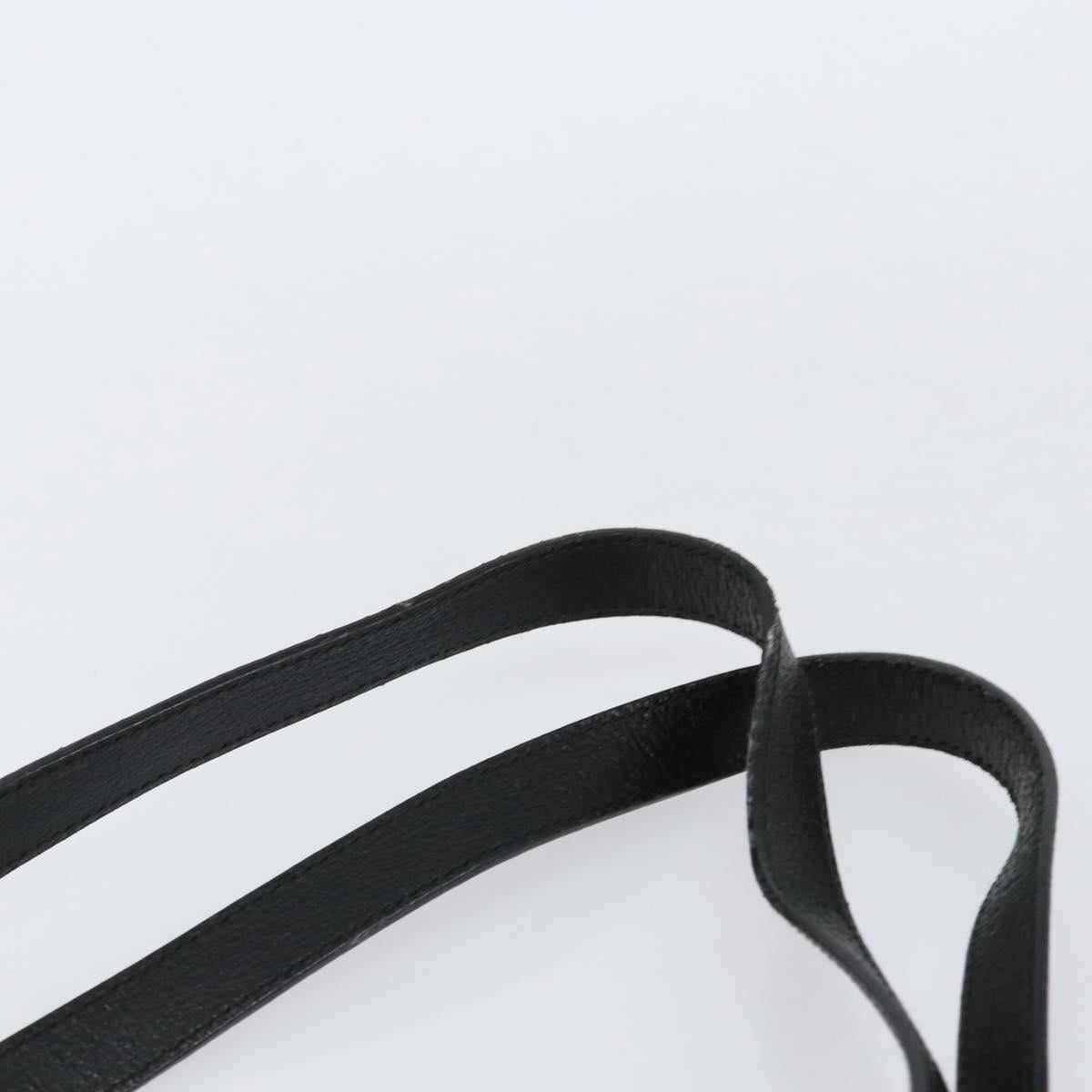 GUCCI Tote Bag Leather Black Gold 002 1817 0336 Auth ep12099