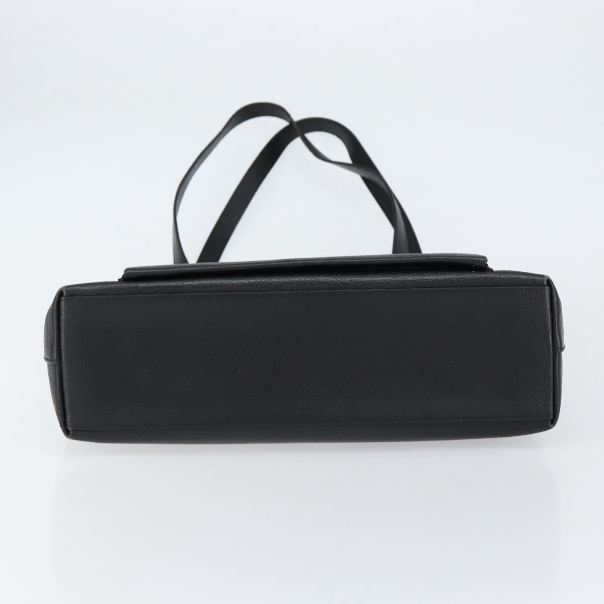 GUCCI Tote Bag Leather Black Gold 002 1817 0336 Auth ep12099