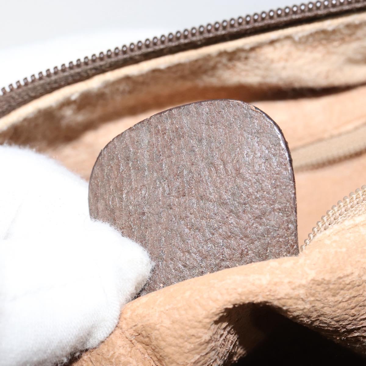 GUCCI GG Supreme Boston Bag PVC Beige Gold 002 123 0167 Auth ep12100