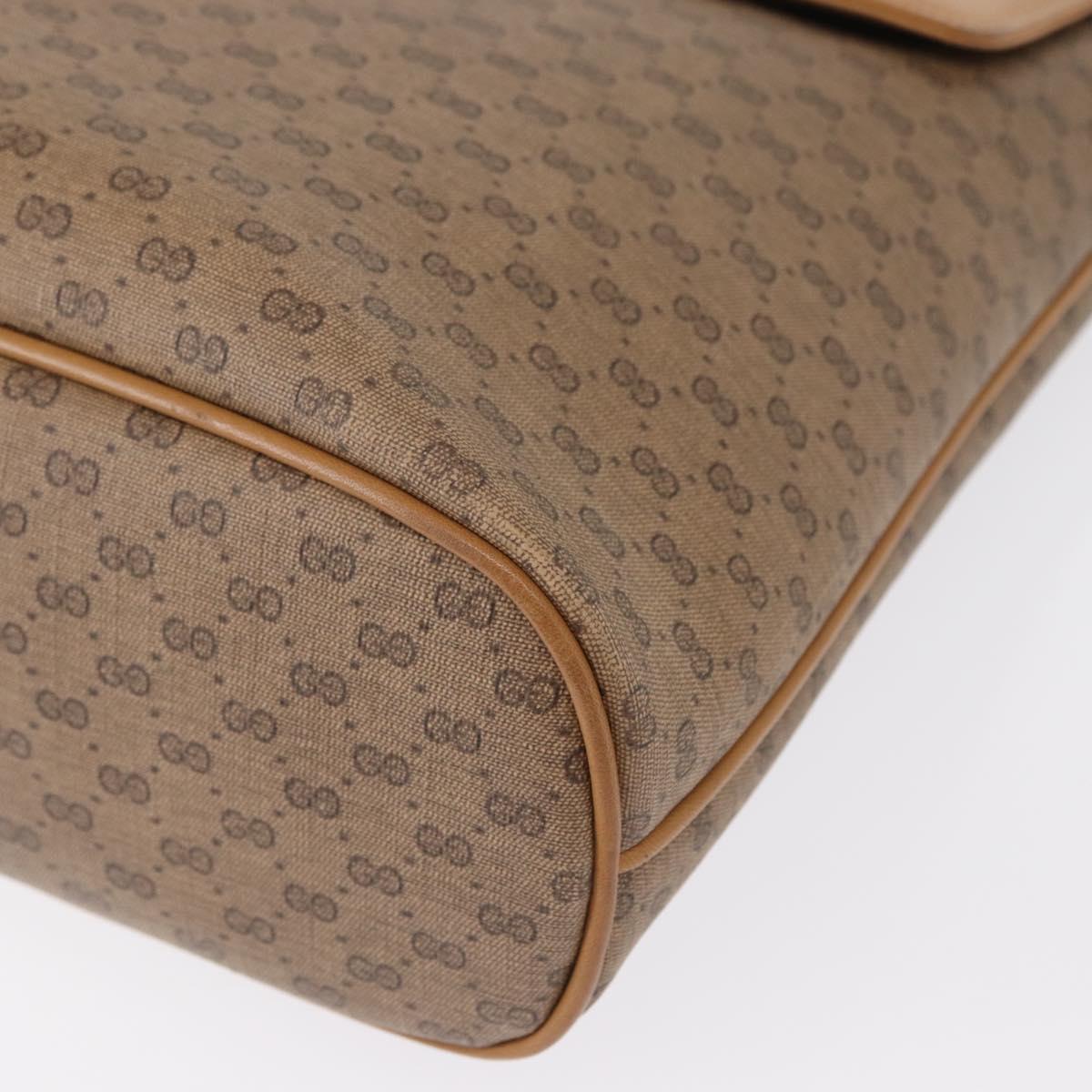 GUCCI Micro GG Supreme Shoulder Bag PVC Beige Gold 001 109 0693 Auth ep12102