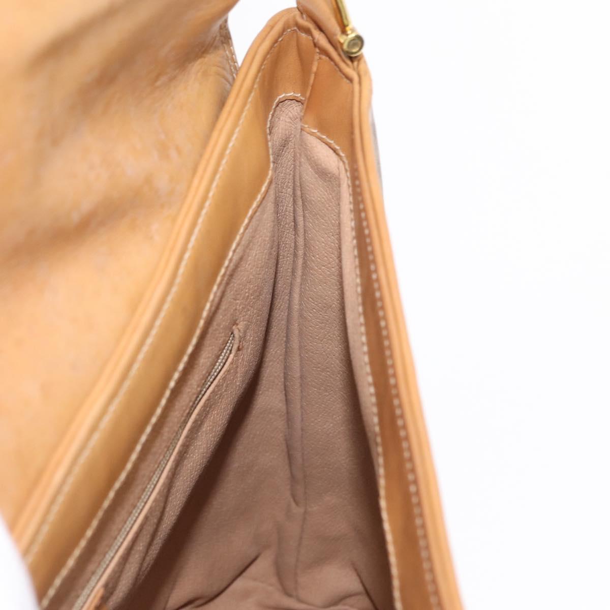 GUCCI Micro GG Supreme Shoulder Bag PVC Beige Gold 001 109 0693 Auth ep12102