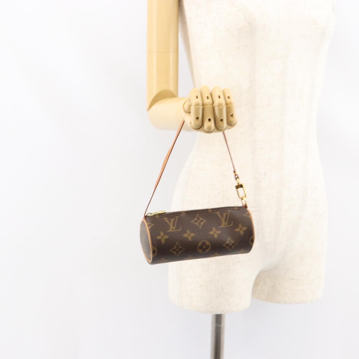 LOUIS VUITTON Monogram Papillon Pouch LV Auth ep12108