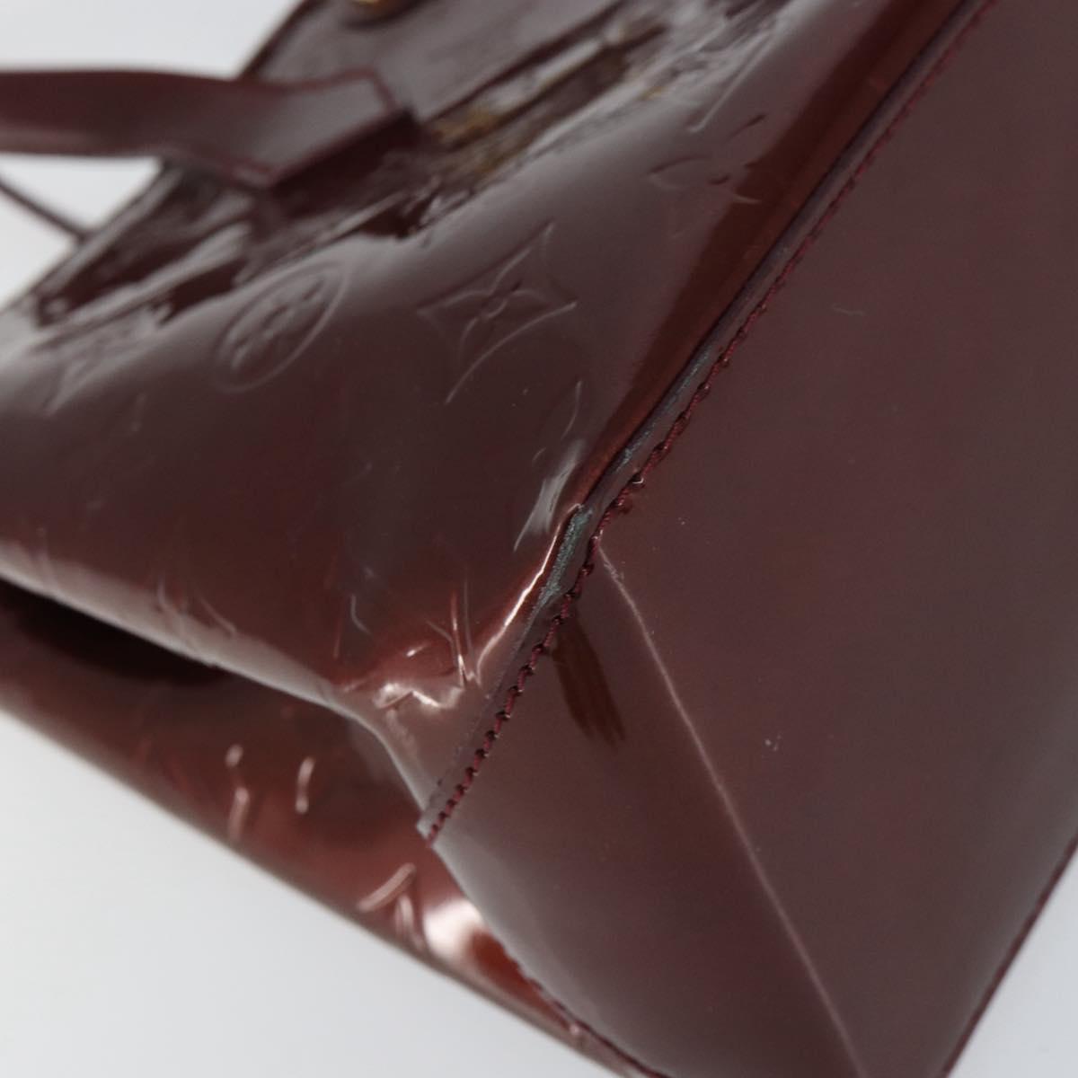 LOUIS VUITTON Monogram Vernis Wilshire PM Bag Rouge Favist M91644 Auth ep12115