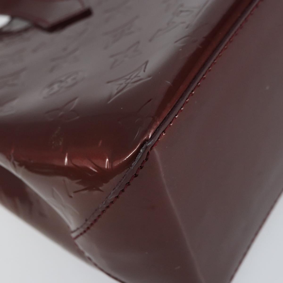 LOUIS VUITTON Monogram Vernis Wilshire PM Bag Rouge Favist M91644 Auth ep12115