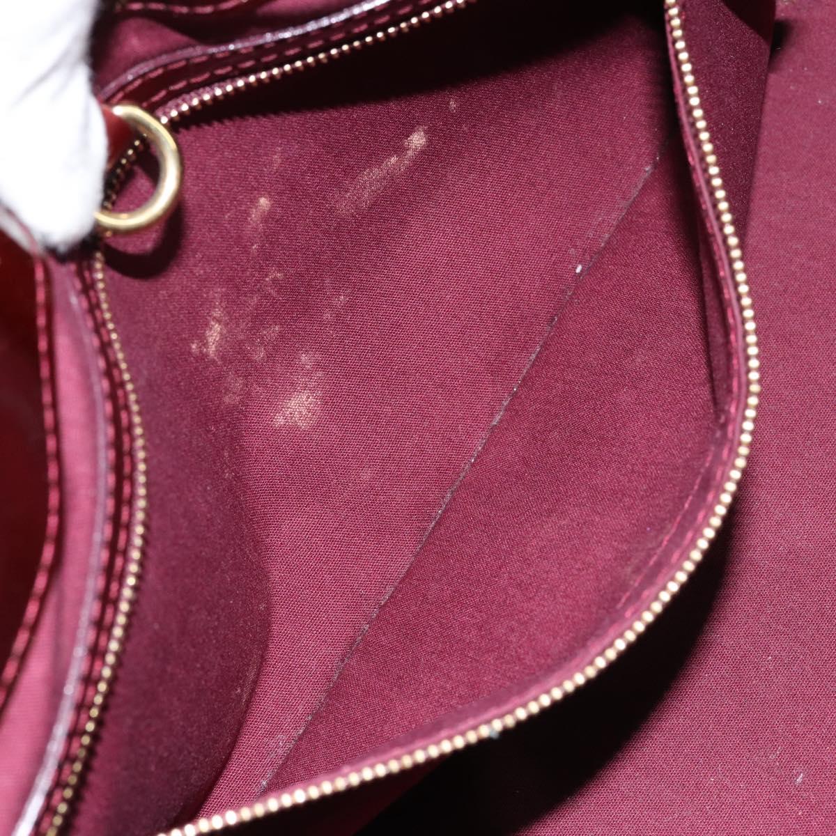 LOUIS VUITTON Monogram Vernis Wilshire PM Bag Rouge Favist M91644 Auth ep12115