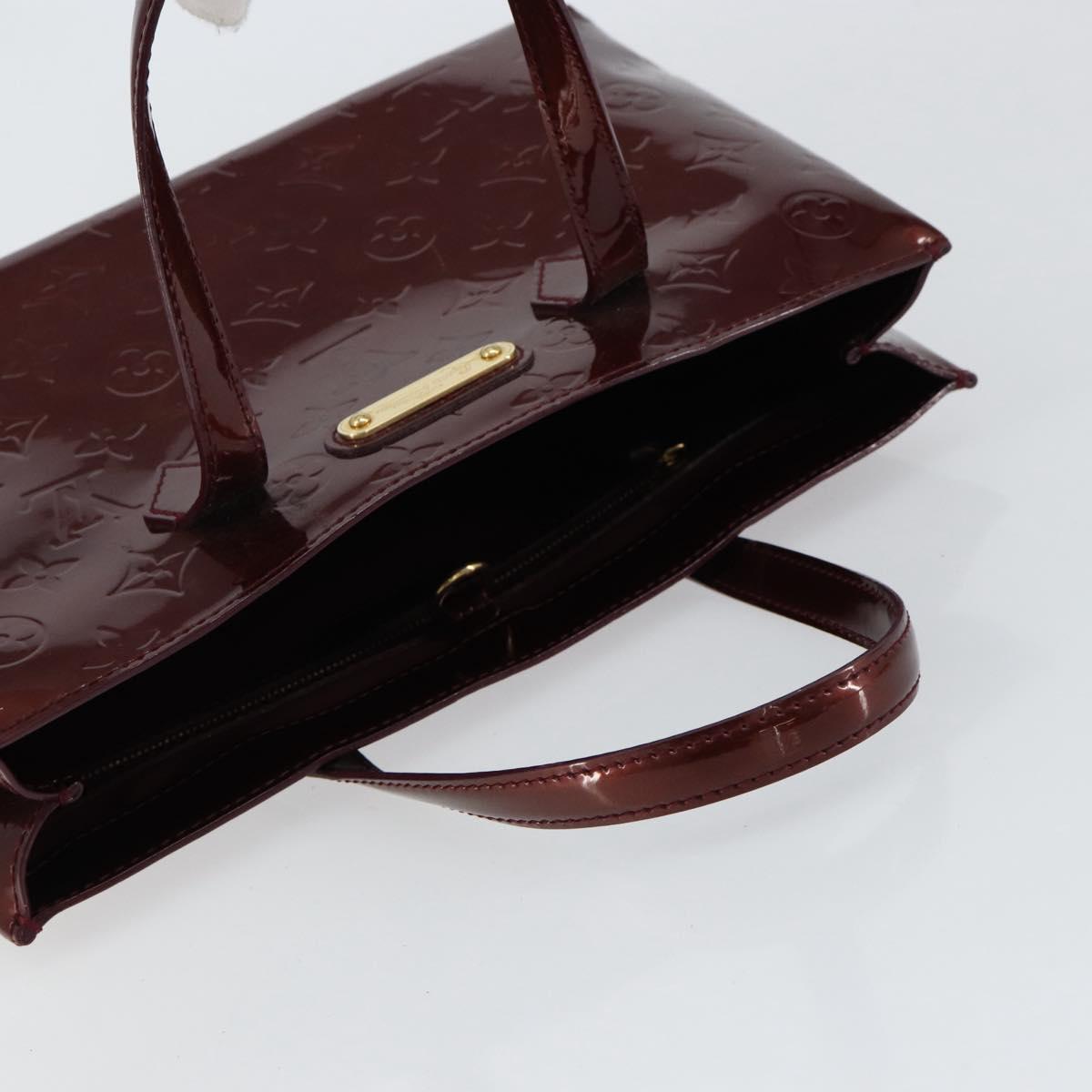 LOUIS VUITTON Monogram Vernis Wilshire PM Bag Rouge Favist M91644 Auth ep12115