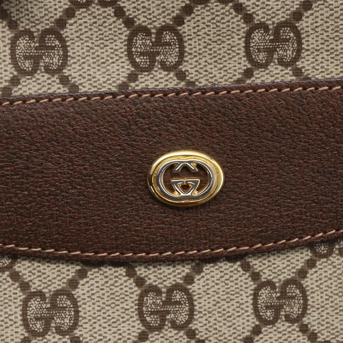 GUCCI GG Supreme Web Sherry Line Tote Bag PVC Beige 39 02 091 Auth ep12117