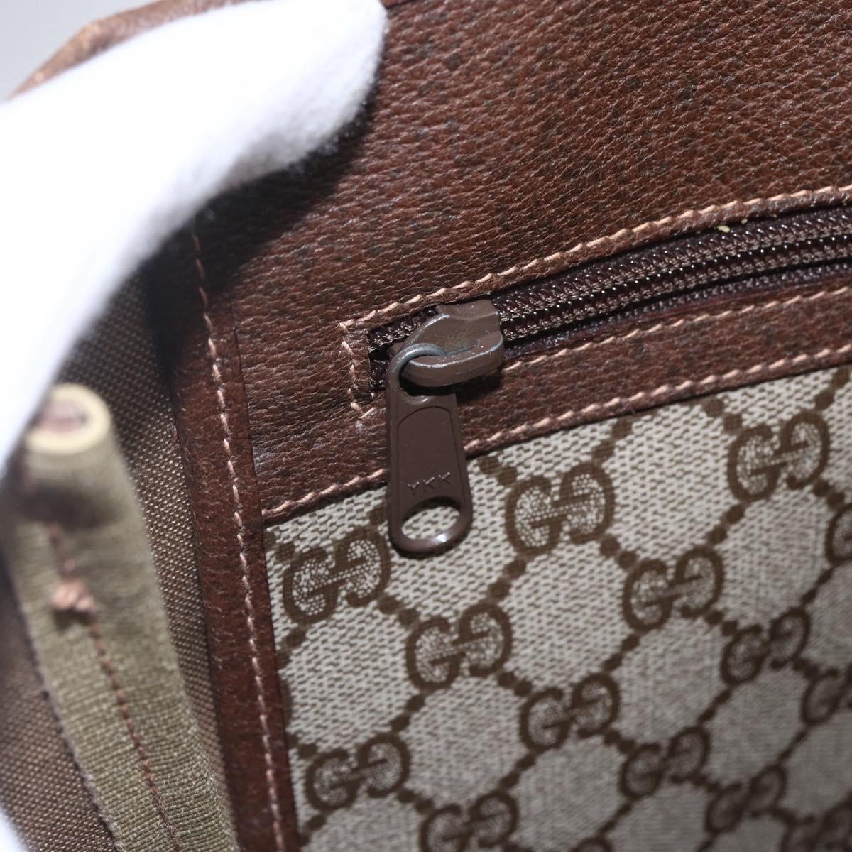 GUCCI GG Supreme Web Sherry Line Tote Bag PVC Beige 39 02 091 Auth ep12117