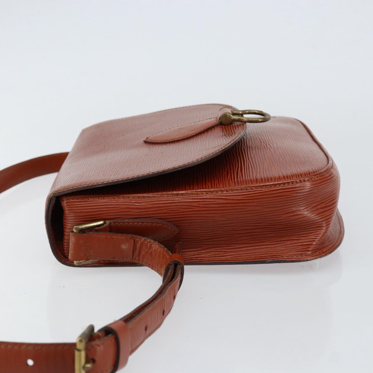 LOUIS VUITTON Epi Saint Cloud GM Shoulder Bag Brown M52193 LV Auth ep12120