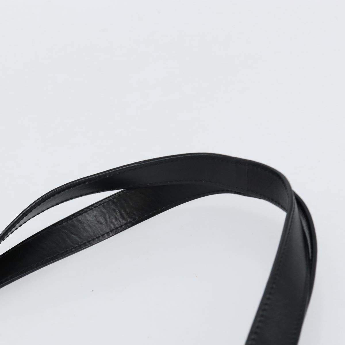 GUCCI Tote Bag Leather Black Silver 001 3033 Auth ep12121