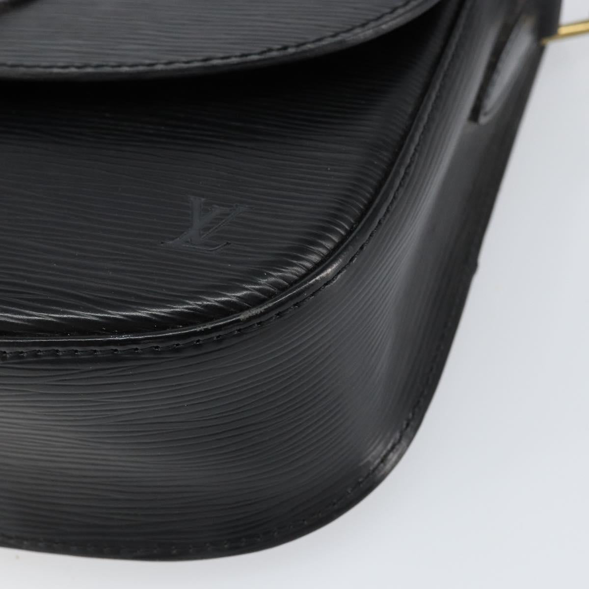 LOUIS VUITTON Epi Saint Cloud GM Shoulder Bag Black Noir M52192 LV Auth ep12124